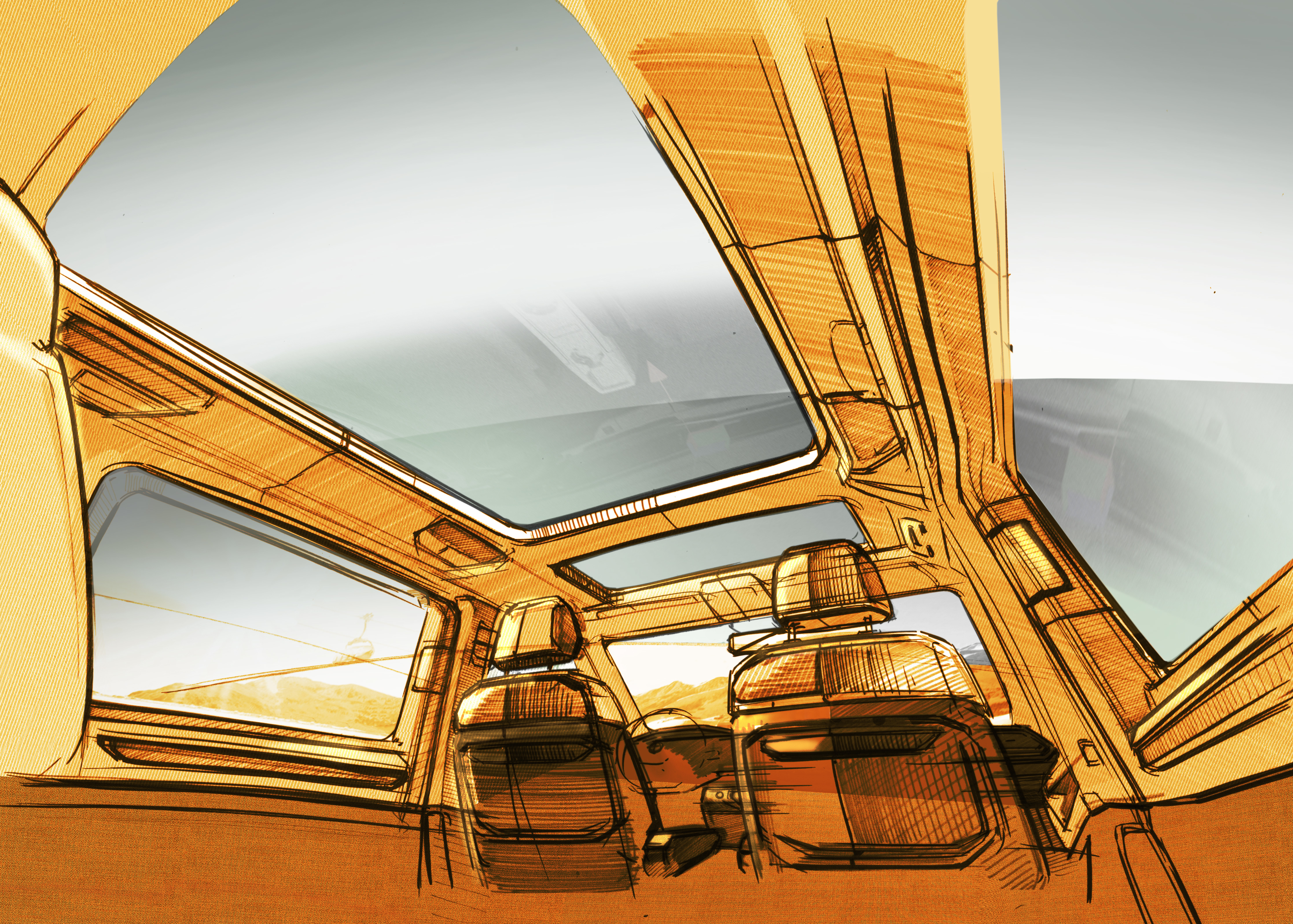 Designskisse T7 Multivan