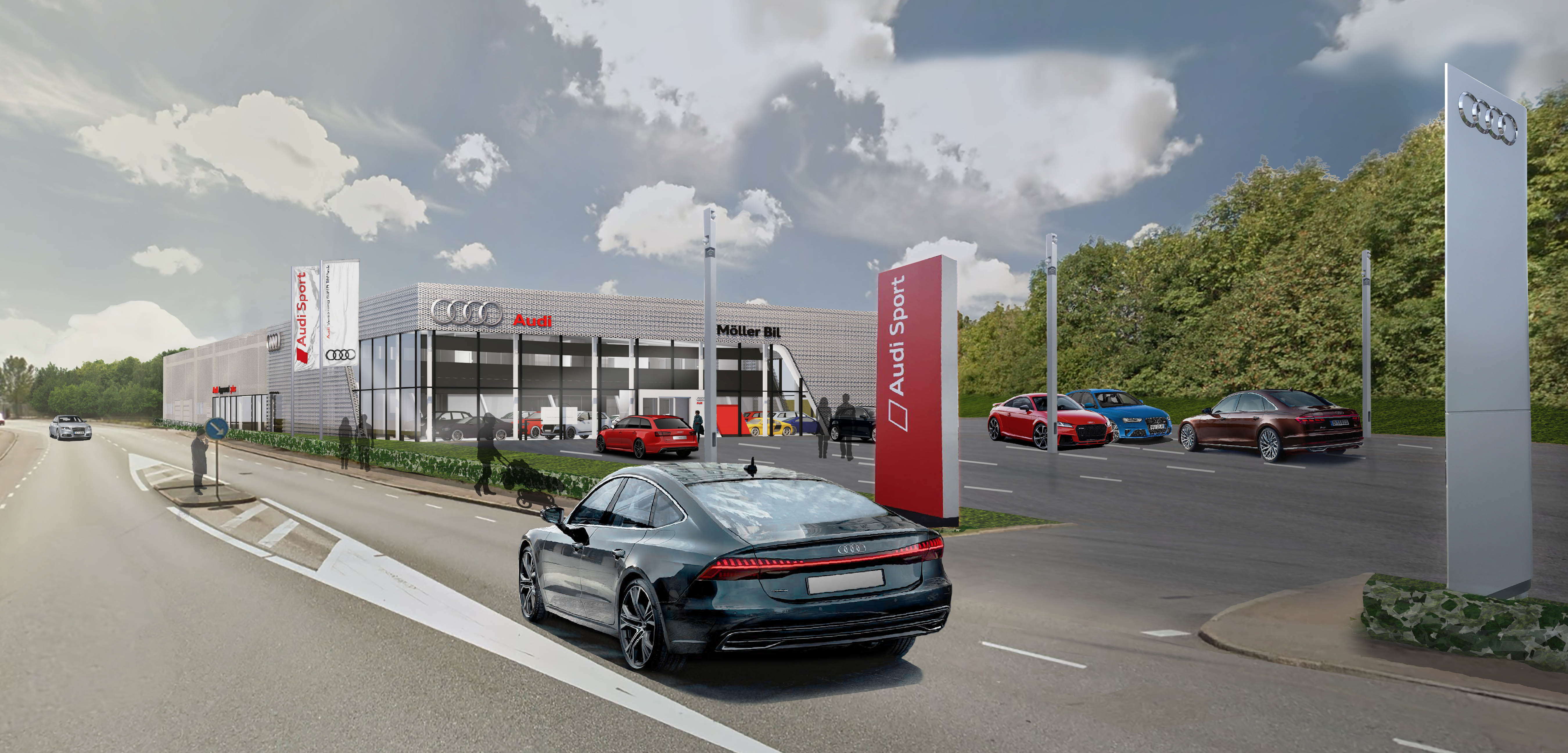 Møller Bil etablerer seg i Gøteborg med helt nytt forhandleranlegg i Exportgatan 4.