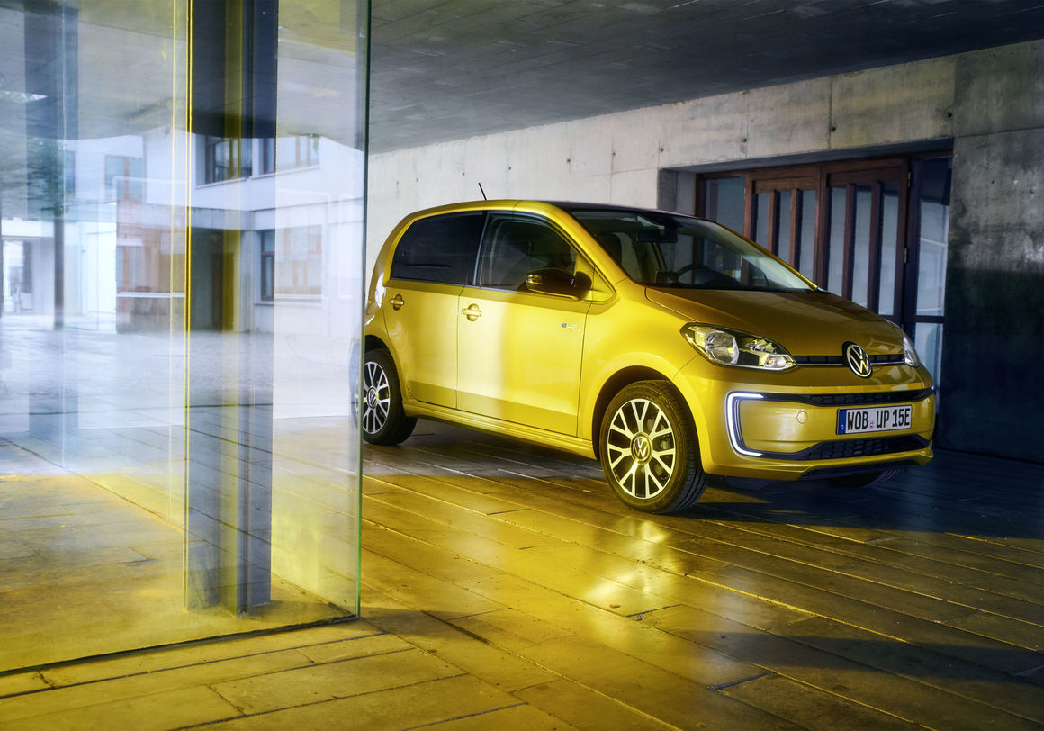 Nye Volkswagen e-up! med lenger rekkevidde.